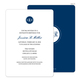 Navy Circle Initials Invitations Image 4 of 11